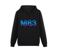 THE KING OF TOMATO M83 Junk Profile Hoody Unisex Ptinted Hoodies Long Sleeve Men's Hooded with Pocket Black XXL