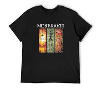 THE KING OF TOMATO Meshuggah Destroy Erase Improve Unisex 100% Cotton Short-Sleeve T-Shirts Black XXXL