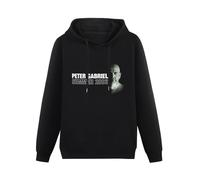 THE KING OF TOMATO Peter Gabriel Profil E Summer 2003 Tour Hoody Unisex Long Sleeve Hooded with Pocket Black XL