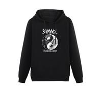 THE KING OF TOMATO Samael Rebellion Album Hoody Unisex Ptinted Hoodies Long Sleeve Men's Hooded with Pocket Black XXL