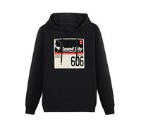 THE KING OF TOMATO Sound City Hoody Unisex Ptinted Hoodies Long Sleeve Men's Hooded with Pocket Black M