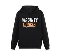 THE KING OF TOMATO Virginity Rocks Danny Virginity Duncan Hoody Unisex Ptinted Hoodies Long Sleeve Men's Hooded with Pocket Black L