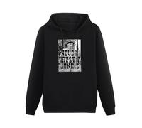 THE KING OF TOMATO William S. Burroughs Never Trust A Junkie Heroin Ministry Wax Unisex Hoody with Pocket Black L