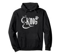 The King T-Shirt per Il Re di Una Regina Felpa con Cappuccio