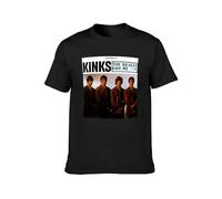 The Kinks Really Got Me Ray Davies CD Vinyl Small Faces Who MOD 1960S Unisex Cotton T-Shirts Black XL