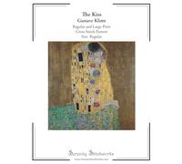 The Kiss Cross Stitch Pattern - Gustave Klimt - Regular Size Edition: Regular and Large Print Cross Stitch Pattern