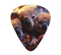 The Koala Family - Set di plettri per chitarra, 12 pezzi, perfetto per principianti e professionisti (basso, chitarra elettrica e acustica)