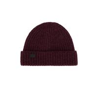 The Kooples Alpaca Wool Hat With Leather Patch Burgundy Taglia: OS | Cappelli Outlet | Donna | Marrone