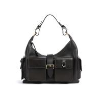 The Kooples Amelia Large Borsa a spalla marrone scuro, pelle, donna