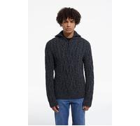 The Kooples Cable Wool Camper Neck Sweater Black Dark Grey Taglia: S | Maglioni Outlet | Uomo | Nero