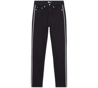 The Kooples Chain Jeans With Ribbed Stitching Black Washed Taglia: 36 | Jeans Slim Fit Outlet | Donna | Nero