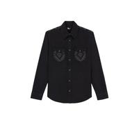 The Kooples Chemise Western Black Denim Avec Stud Black Washed Taglia: 34 | Magliette intime Outlet | Donna | Nero