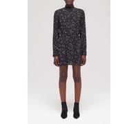 The Kooples Comet Print Long-sleeved Short Dress Black White Taglia: 38 | Abiti Mini Outlet | Donna | Nero