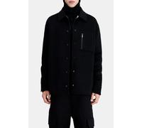 The Kooples Double-sided Wool Jacket With Checked Inside Black Grey Taglia: M | Giacche leggere Outlet | Uomo | Nero