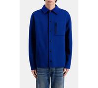 The Kooples Double-sided Wool Jacket With Checked Inside Royal Blue-dark Taglia: L | Giacche leggere Outlet | Uomo | Bianco