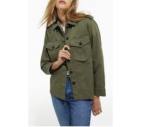 The Kooples Jacket In Chevron Fabric And Leopard Lining Olive Night Taglia: 36 | Outlet | Donna | Nero