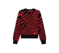 The Kooples Jacquard Round Neck Black - Red Taglia: 34 | Outlet | Donna | Nero