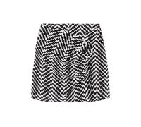 The Kooples Jupe Courte Print Zig Zag Black White Taglia: 34 | Outlet | Donna | Nero