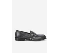 The Kooples Leather Moccasins With A Disturbed Effect Black Taglia: 39 | Mocassini Outlet | Donna | Nero