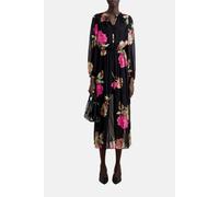 The Kooples Long Printed Dress Pink Black Taglia: 38 | Abiti Midi Outlet | Donna | Nero