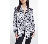 The Kooples Long-sleeved Shirt With Lavaliere Collar Black White Taglia: 38 | Cappotti Outlet | Donna | Nero