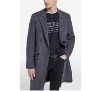 The Kooples Manteau Long Croise Motif Chevrons Dark Grey Taglia: 50 | Cappotti doppiopetto Outlet | Uomo | Grigio