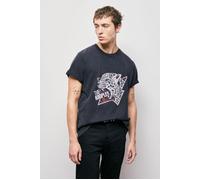 The Kooples Mc Tiger T-shirt Black Washed Taglia: M | T-shirt stampate Outlet | Uomo | Nero