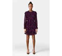 The Kooples Ml Short Buttoned Dress With Lavaliere Collar Pink Taglia: 40 | Abiti Mini Outlet | Donna | Rosa