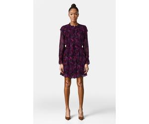 The Kooples Ml Short Buttoned Dress With Lavaliere Collar Pink Taglia: 40 | Abiti Mini Outlet | Donna | Rosa