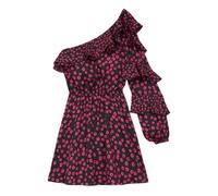 The Kooples One Shoulder Print Daisy Dots Long Sleeved Short Dress Pink Taglia: 38 | Outlet | Donna | Rosa