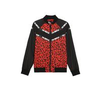 The Kooples Orange Pop Leo Print Technical Jacket Taglia: 36 | Bomber Outlet | Donna | Arancione