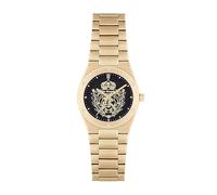 The Kooples - Orologio Porthole Blason - Quartz movimento dell'orologio - Larghezza della cassa: 34 mm - Acciaio inossidabile - Gold - Black - 5 ATM