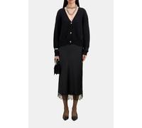 The Kooples Pearl And Pointelle Rib Cardigan Black Taglia: 38 | Cardigan Outlet | Donna | Nero