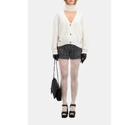 The Kooples Pearl And Pointelle Rib Cardigan Ecru Taglia: 36 | Cardigan Outlet | Donna | Marrone
