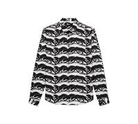 The Kooples Printed Classic Collar Shirt Black/white Taglia: S | Camicie Casual Outlet | Uomo | Nero