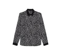 The Kooples Printed Shirt With White Collar Detail Black White Taglia: S | Camicie Casual Outlet | Uomo | Bianco