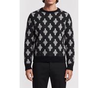 The Kooples Pull Col Round Black Grey White Taglia: M | Maglioni a maglia Outlet | Uomo | Nero