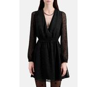 The Kooples Short Dress With 3/4 Sleeves And Crossed Top Black Taglia: 40 | Abiti Mini Outlet | Donna | Nero