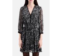 The Kooples Short Dress With 3/4 Sleeves Black White Taglia: 40 | Abiti Mini Outlet | Donna | Nero