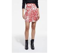 The Kooples Short Skirt With Small Pocket Detail Side Slot Red / White Taglia: 36 | Outlet | Donna | Rosso