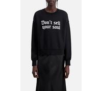 The Kooples Sweat Avec Print Devant Don T Sell Your Soul Black Taglia: 36 | Maglioni Outlet | Donna | Nero