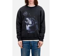 The Kooples Sweat Wash With Wolf Print Black Washed Taglia: L | Maglioni a maglia Outlet | Uomo | Nero