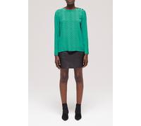 The Kooples Top Sleeves Longues Print Zig Zag Green Taglia: 36 | Cappotti Outlet | Donna | Verde