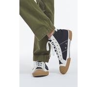 The Kooples Unisex Canvas Riding Basket With Leather Trim Black Taglia: 43 | Sneakers Outlet | Unisex | Nero