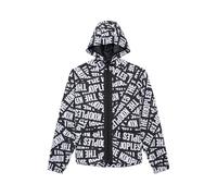 The Kooples Windbreaker Tape Allover Logo Doublure En Mesh Black / White Taglia: L | Giacche leggere Outlet | Uomo | Nero