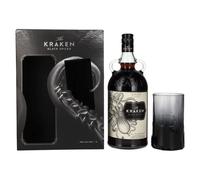 The Kraken Black Spiced 40% Vol. 1l in Giftbox with glass