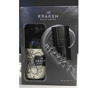 The Kraken Black Spiced 40% Vol. 1l in Giftbox with glass