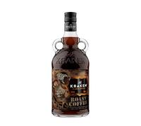 The Kraken Black Spiced Roast Coffee 70 cl - Una ricca miscela di rum caraibico, spezie esotiche e pregiati chicchi di caffè Arabica. 40% vol.