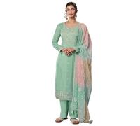 The kurti bazaar Abito da sera elegante pakistano con cuciture speciali per il Ramadan Salwar Kameez, Pista, 34