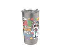 The Lab Is Calling And I Meowst Go Science Cat Nerd |- Bicchiere termico in acciaio inox doppia parete